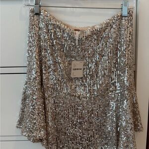 Free People Trumpet Sequin Skirt NWT Size: Small